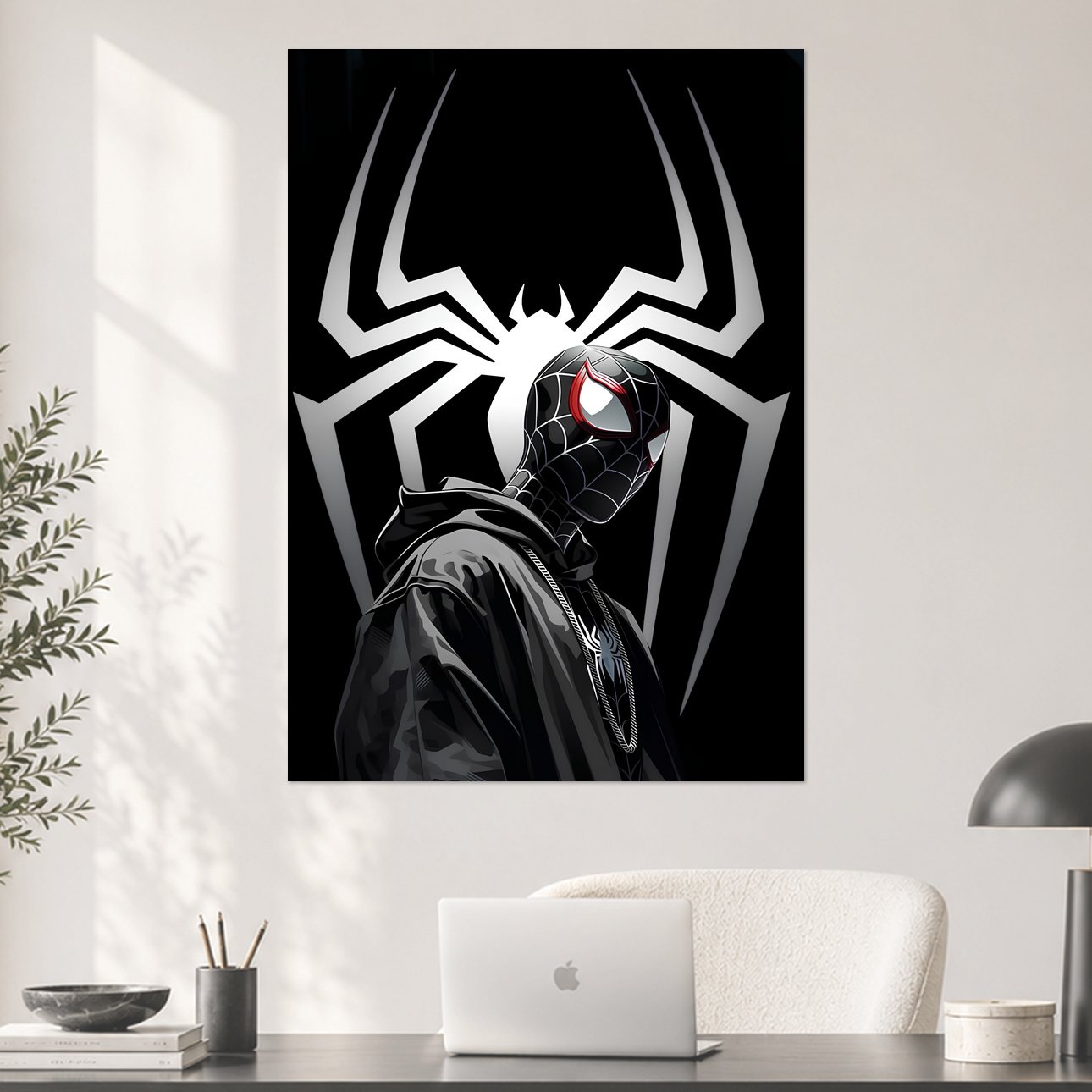 Miles Morales Black Spider-Verse Poster
