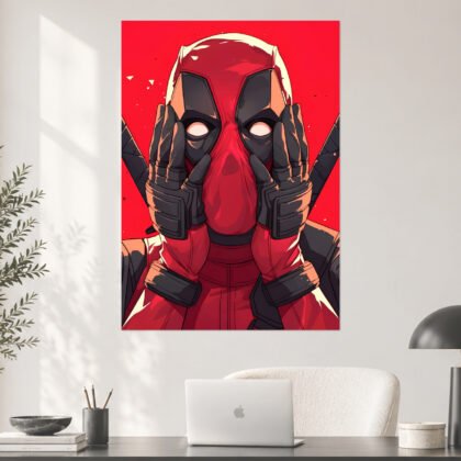 Deadpool Funny Face Marvel Poster
