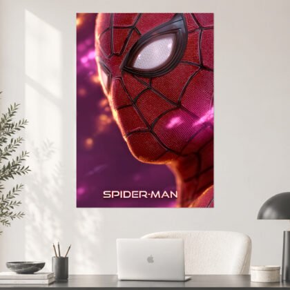 Spider-Man Mask Close-Up Marvel Poster