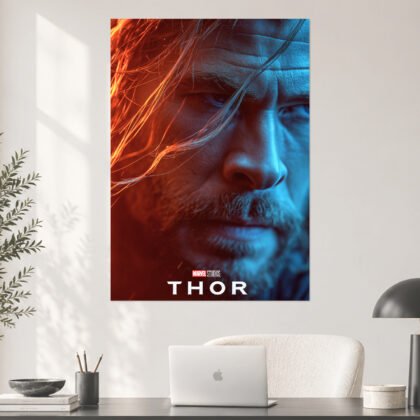 Thor Cinematic Close-Up Marvel Poster