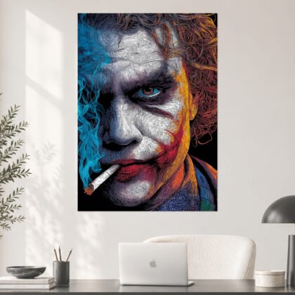 Joker Color Sketch Portrait Movie Poster