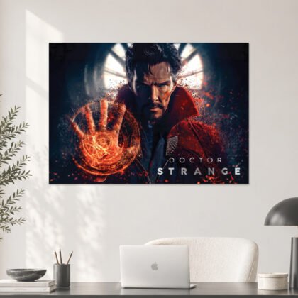 Doctor Strange Sorcerer Supreme Fire Mandala Aesthetic Poster