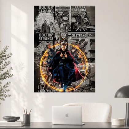 Doctor Strange Comic Book Legacy Mystic Arts Collage Aesthetic Poster