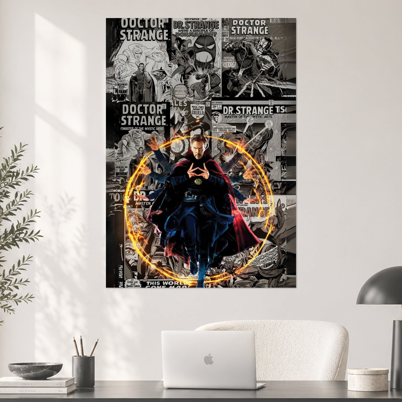 Doctor Strange Comic Book Legacy Mystic Arts Collage Aesthetic Poster
