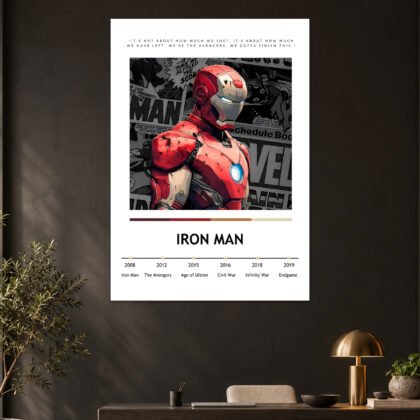 Iron Man Comic Art Hollywood Poster
