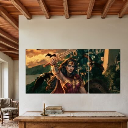Wonder Woman Warrior Split Poster