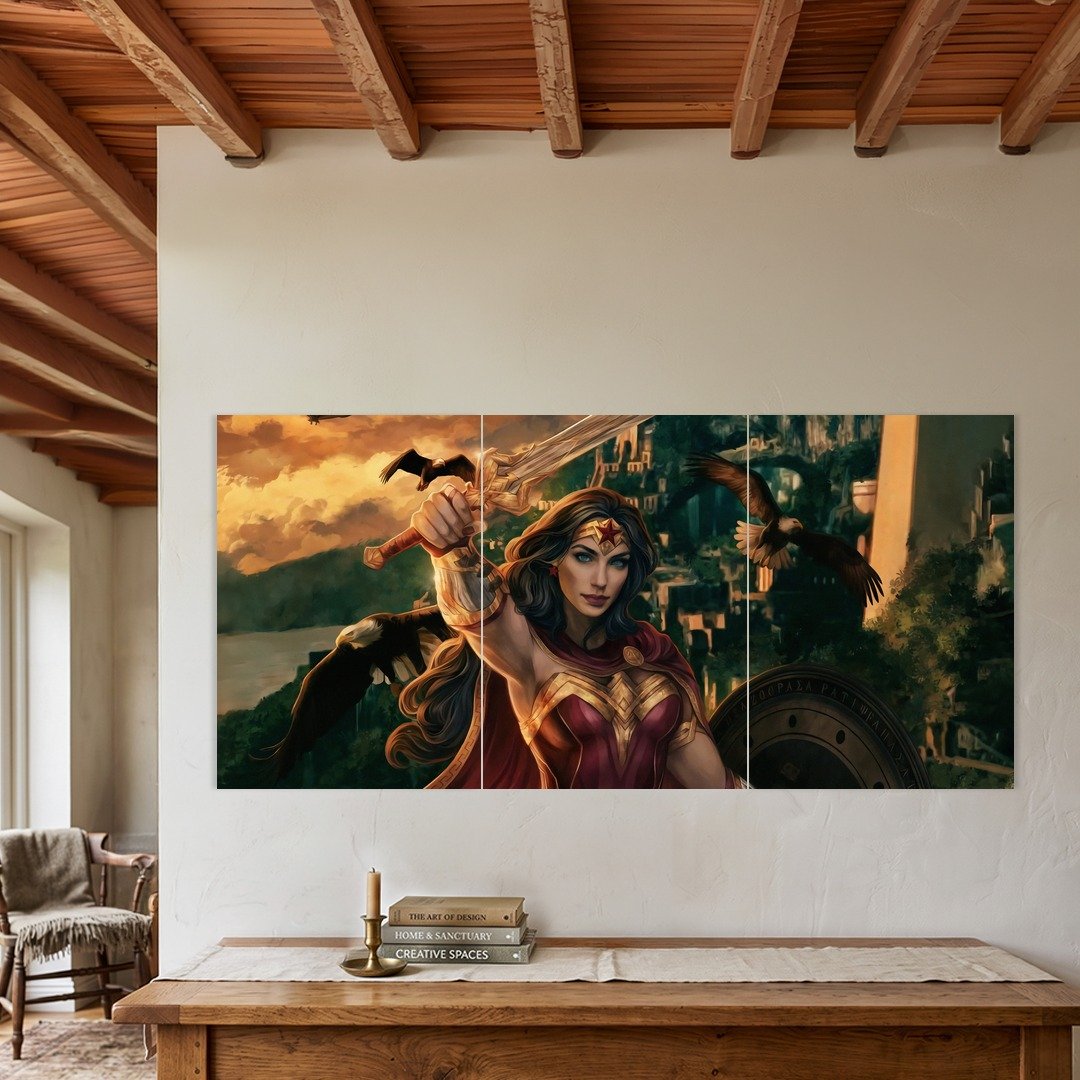 Wonder Woman Warrior Split Poster