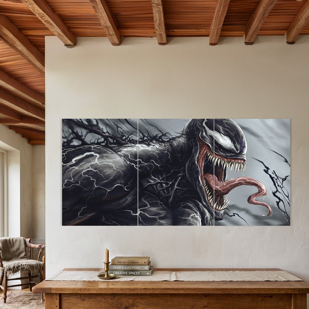 Venom Symbiote Lightning Split Poster