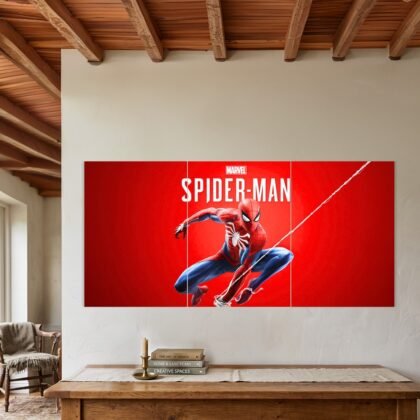 Spider-Man Red Swing Split Poster