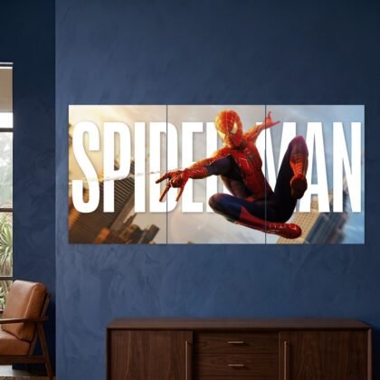 Spider-Man Bold Typography Split Poster