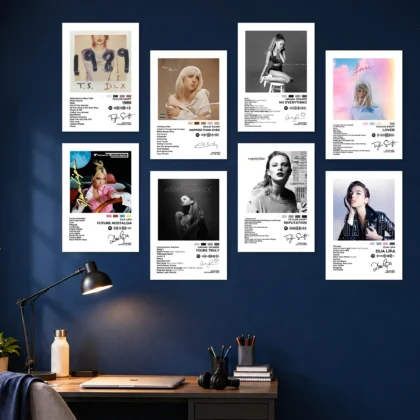 Women Music Artists Set Posters