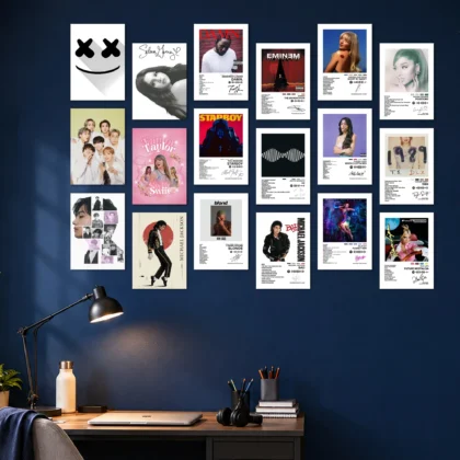 Music Artists Gallery Set Layout Posters