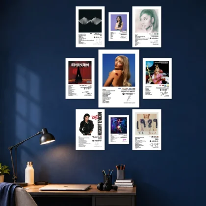 Popular Music Artists Layout Posters