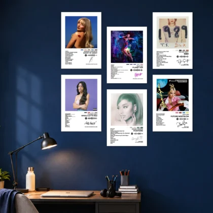 Female Pop Artists Set Posters