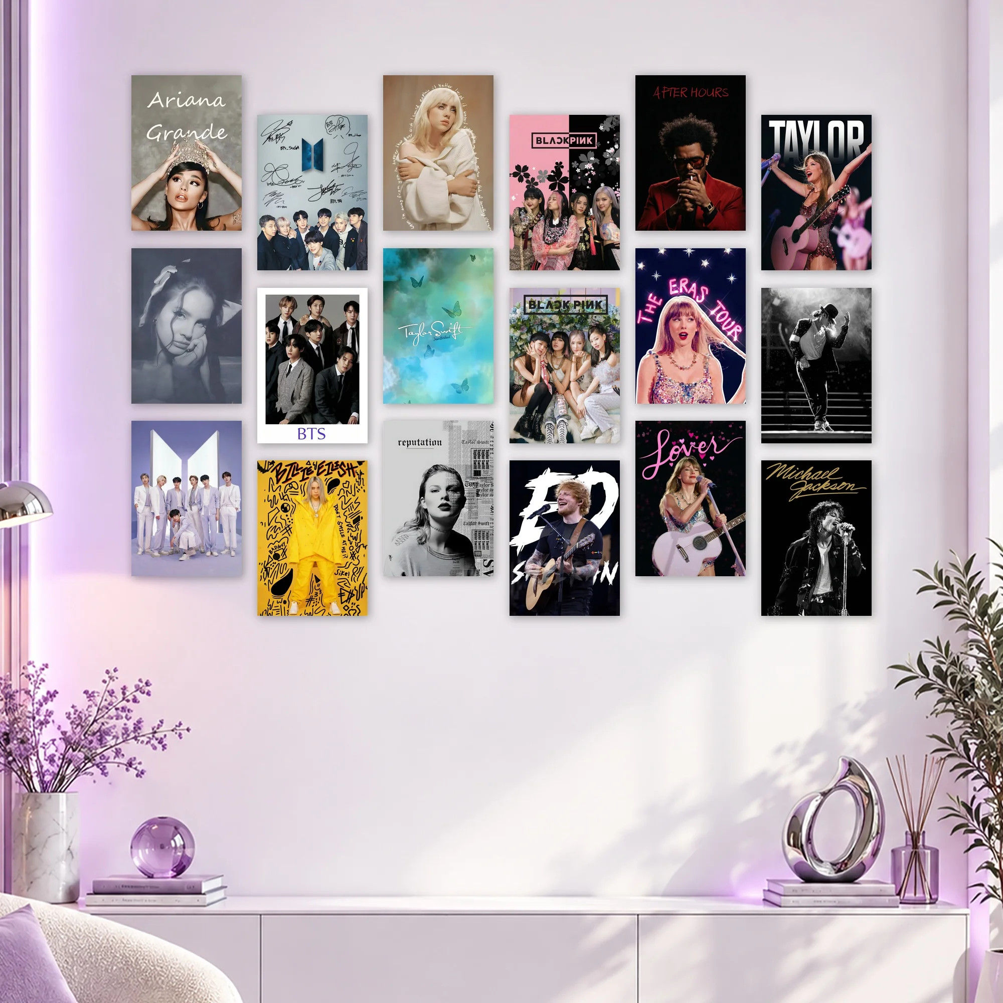 Pop and K-Pop Gallery Set Posters