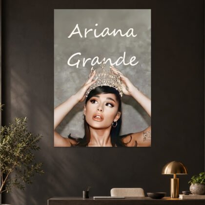 Ariana Grande - Crown Portrait Aesthetic Poster