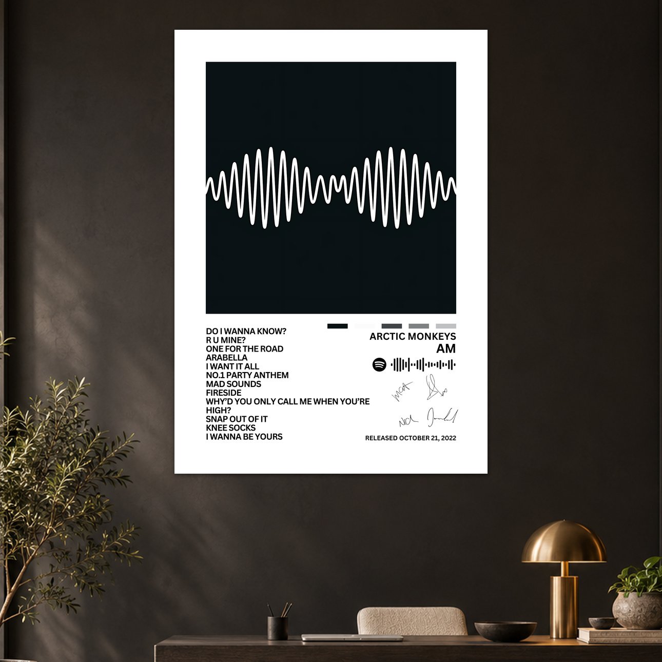 Arctic Monkeys AM Album Poster