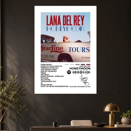 Lana Del Rey Honeymoon Album Poster