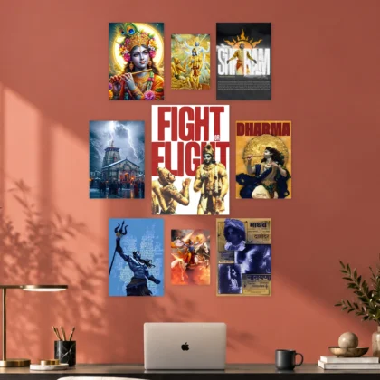 Krishna and Sanatan Dharma Layout Posters