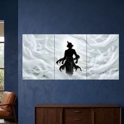 Divine Krishna White Aura Split Poster