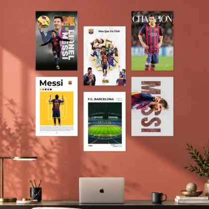 Lionel Messi Barcelona Set Posters
