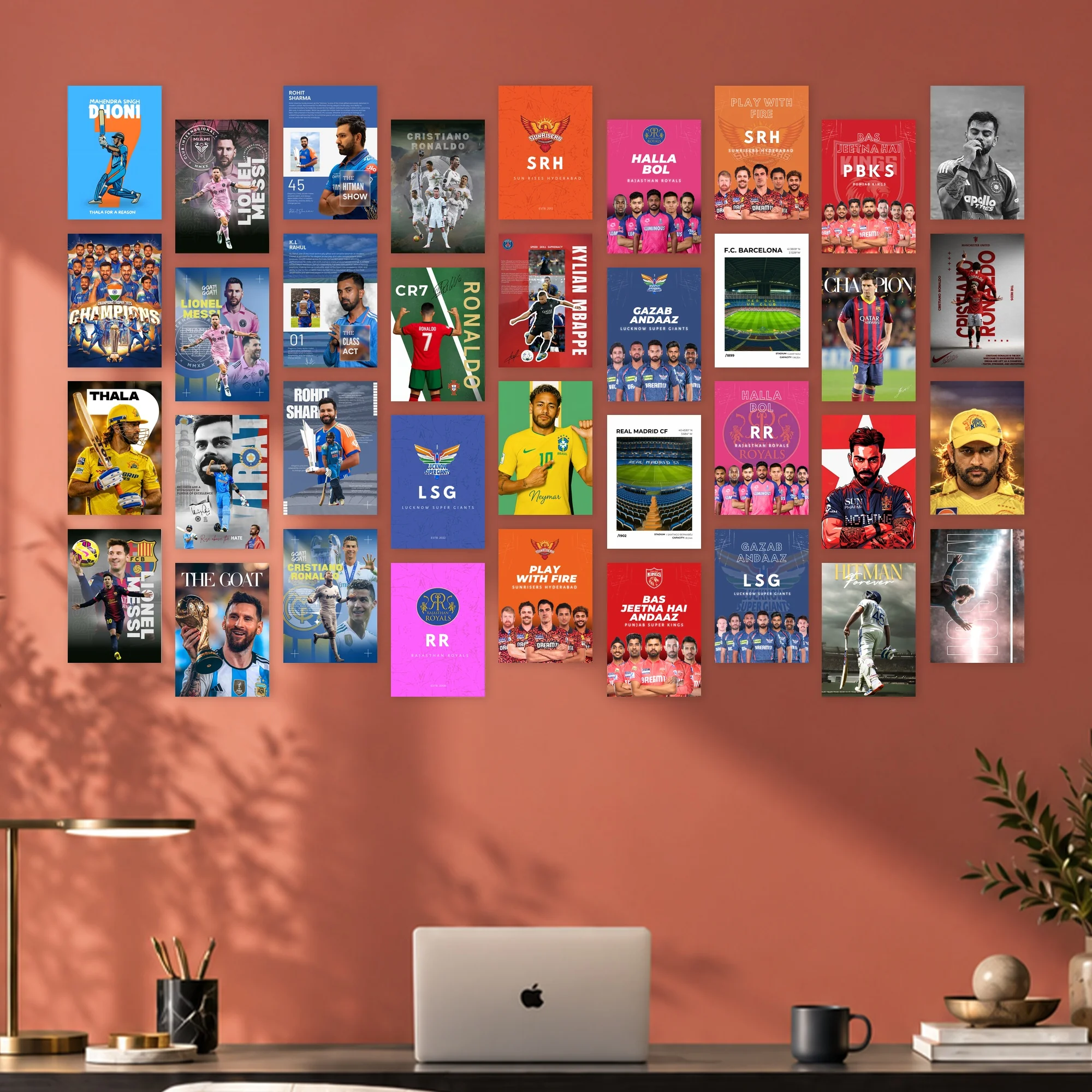 Cricket and Football Mega Gallery Set Posters