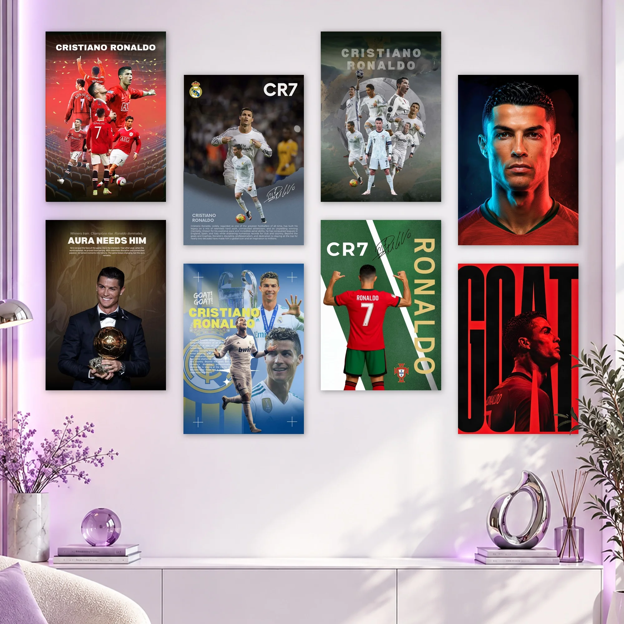 Cristiano Ronaldo Career Set Posters