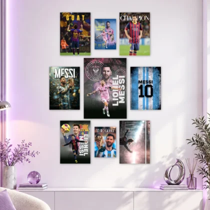 Lionel Messi Career Layout Posters