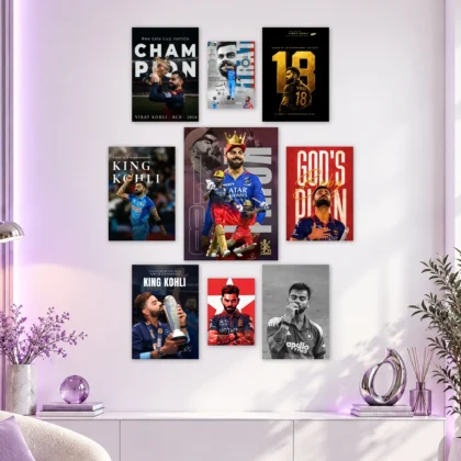 Virat Kohli King Set Posters