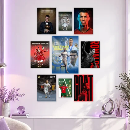 Cristiano Ronaldo GOAT Layout Posters
