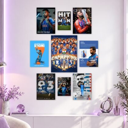 Indian Cricket Champions Layout Posters