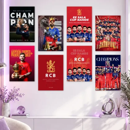 Royal Challengers Bengaluru Set Posters