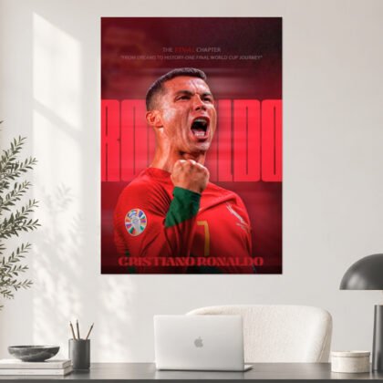 Cristiano Ronaldo Final Chapter Portugal Football Poster