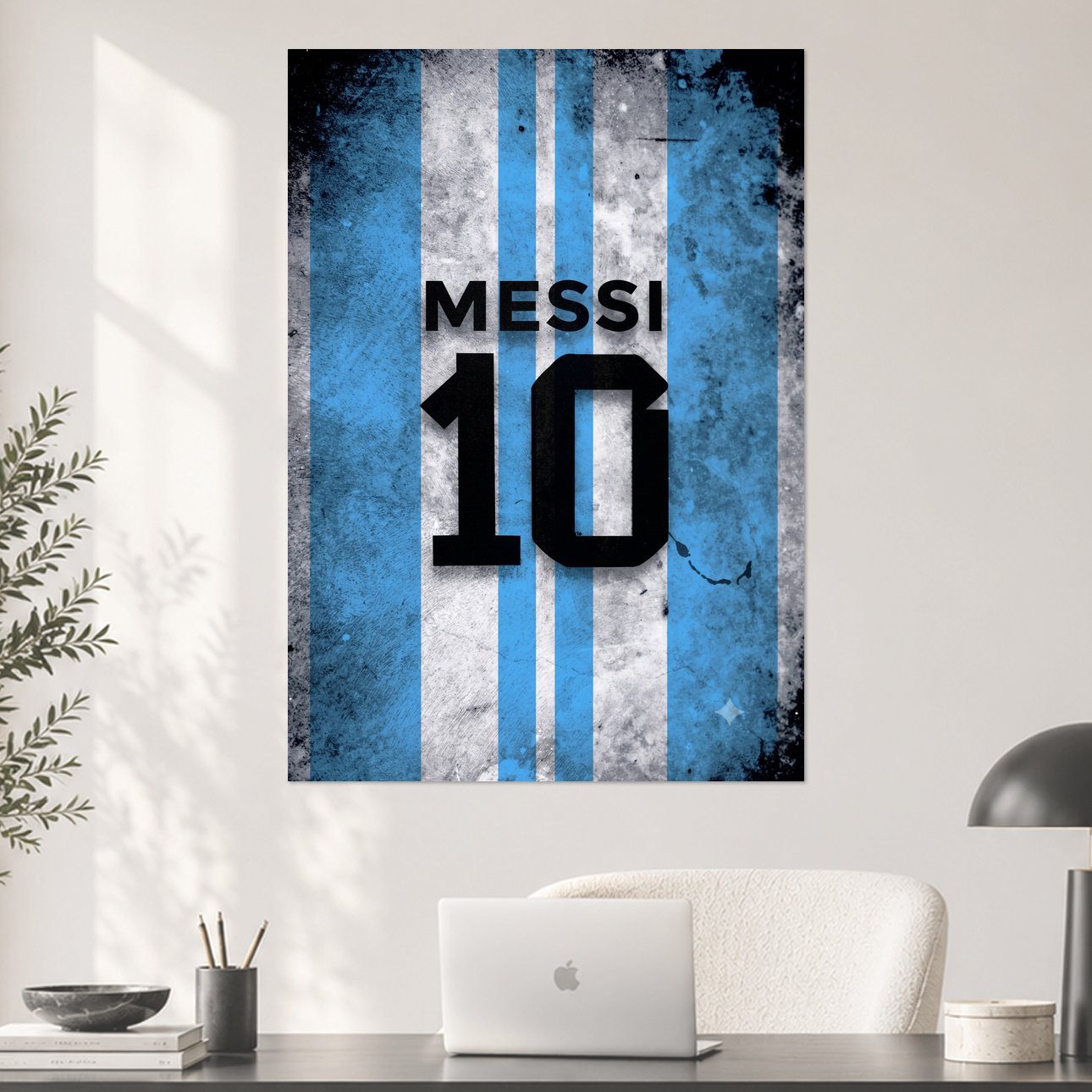Lionel Messi Argentina Number 10 Football Poster