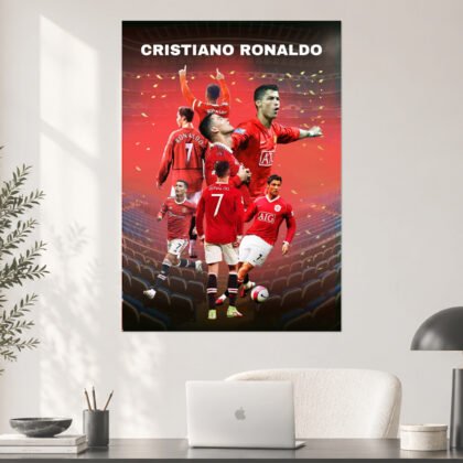Cristiano Ronaldo Manchester United Tribute Poster