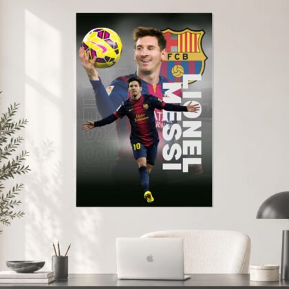 Lionel Messi Barcelona Classic Football Poster