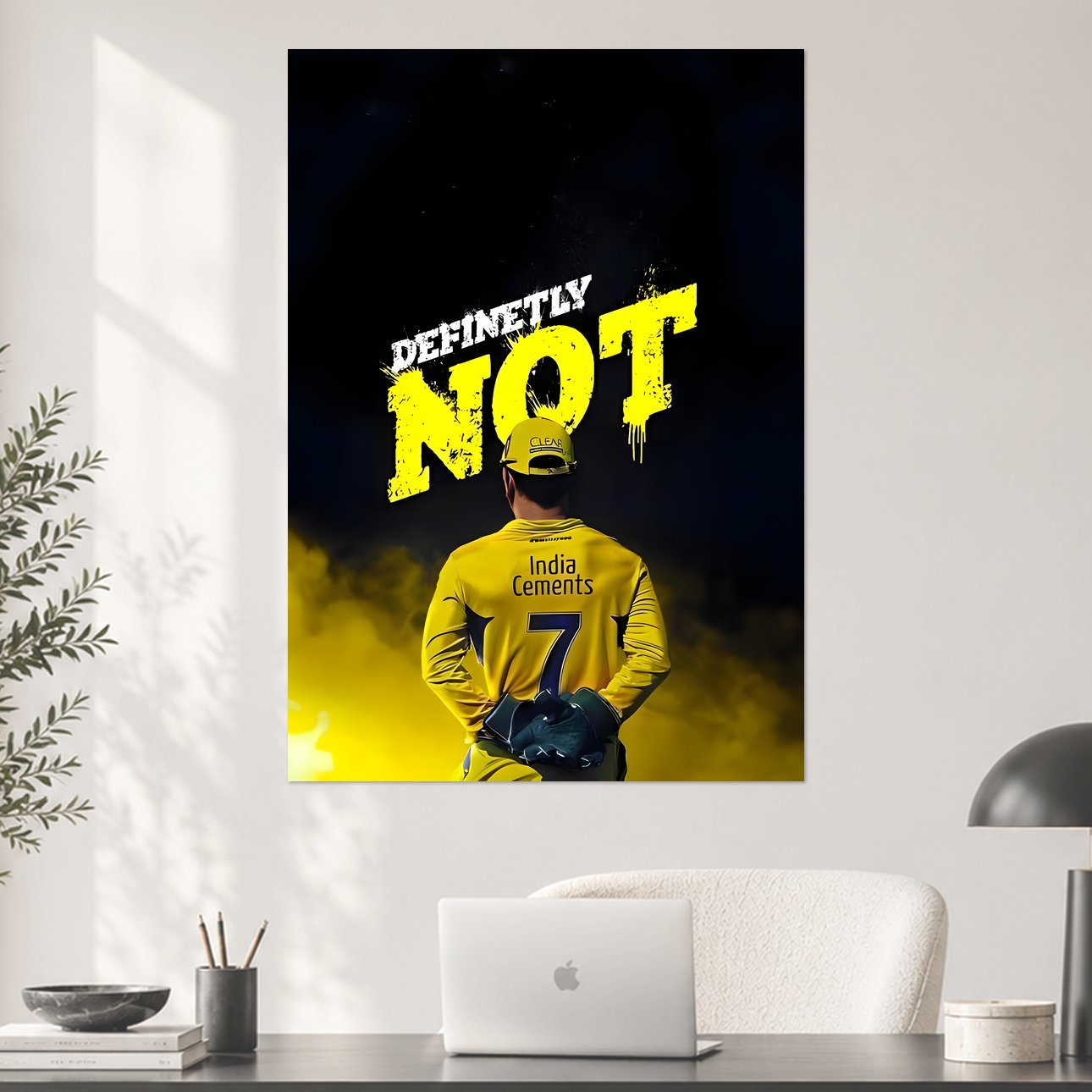 MS Dhoni - Definitely Not Aesthetic Poster