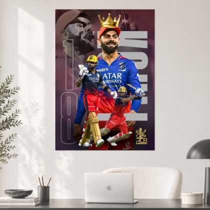 Virat Kohli King of RCB 18 Poster