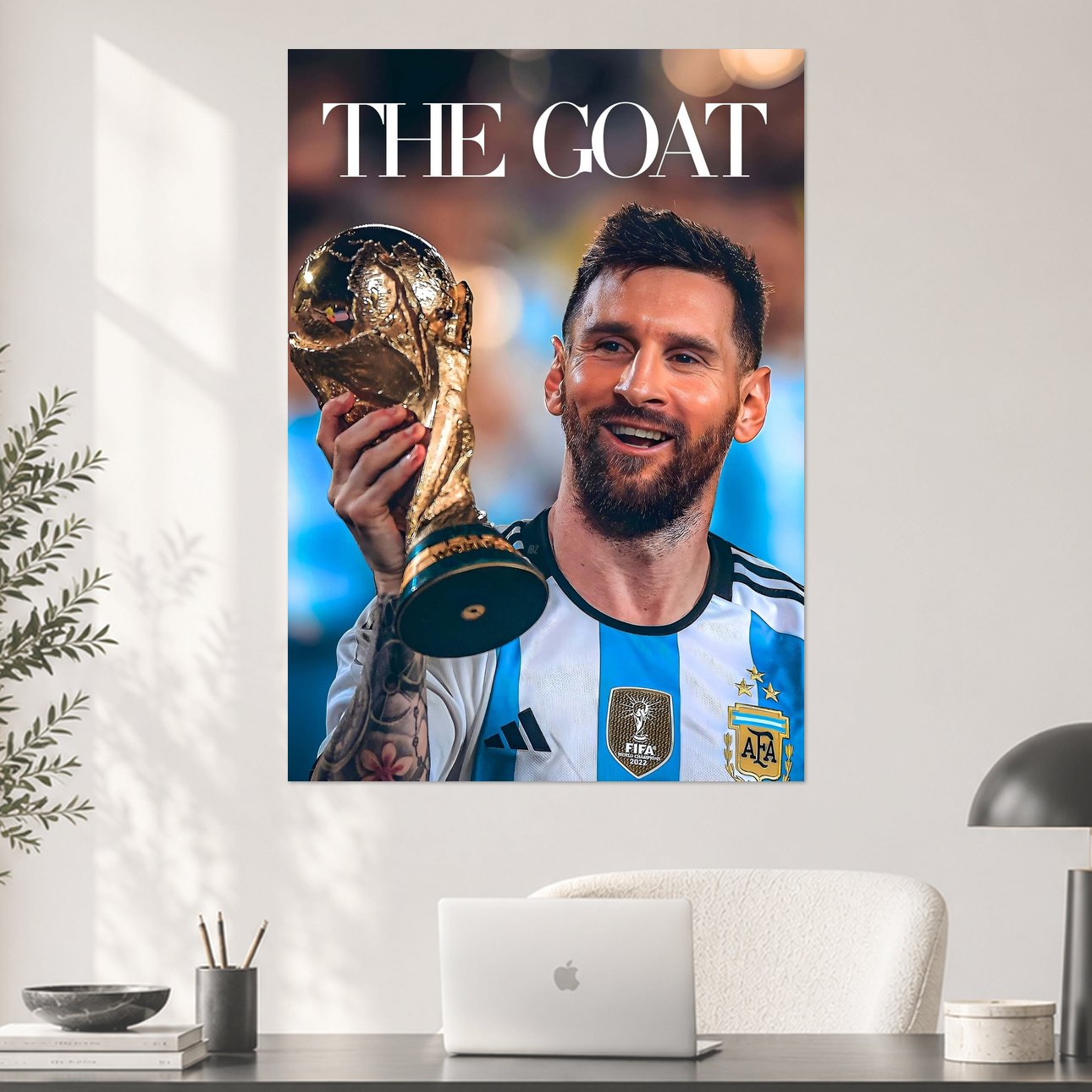 Lionel Messi World Cup Winner The GOAT Poster