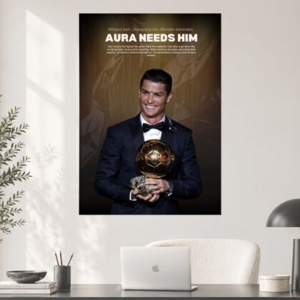 Cristiano Ronaldo Aura Needs Him Ballon d'Or Poster