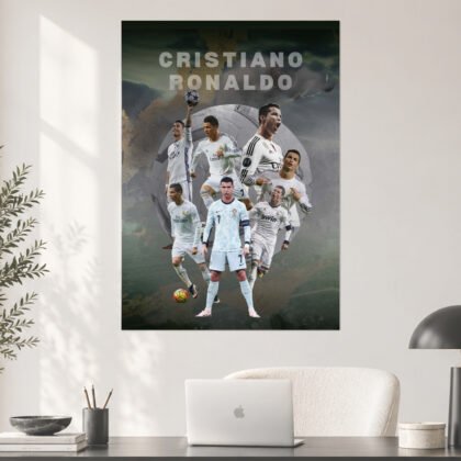 Cristiano Ronaldo Real Madrid Career Collage Poster