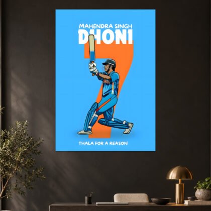 Dhoni - Thala For A Reason Aesthetic Poster