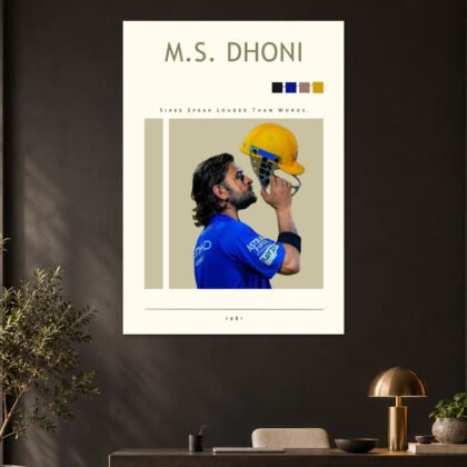 MS Dhoni Sixes Speak Louder Than Words Poster
