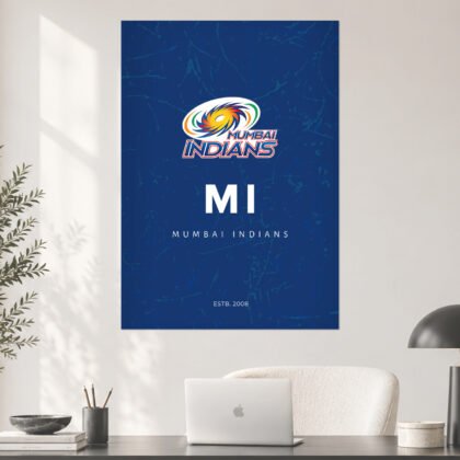 Mumbai Indians MI Official IPL Team Poster