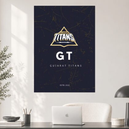 Gujarat Titans GT Official IPL Team Poster