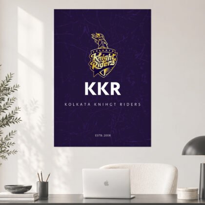 Kolkata Knight Riders KKR Official IPL Team Poster