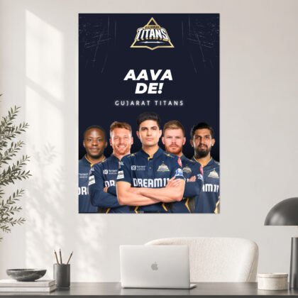 Gujarat Titans Aava De IPL Squad Poster