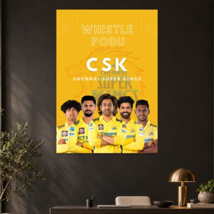 CSK Whistle Podu Official IPL Squad Poster