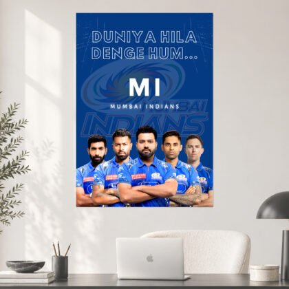 Mumbai Indians Duniya Hila Denge Official IPL Poster