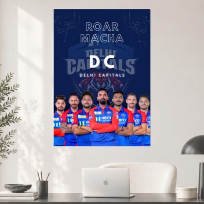 Delhi Capitals Roar Macha Official IPL Poster